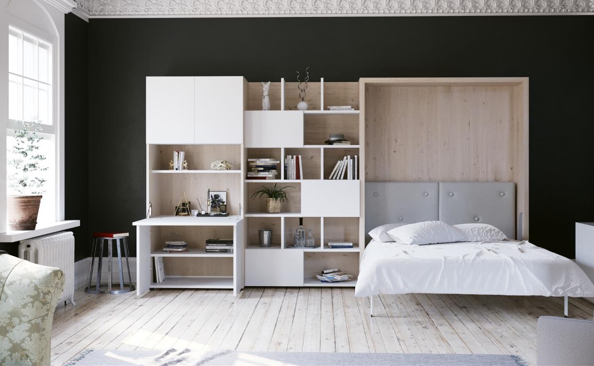 Кровать из шкафа: как мебель-трансформер освобождает пространство
