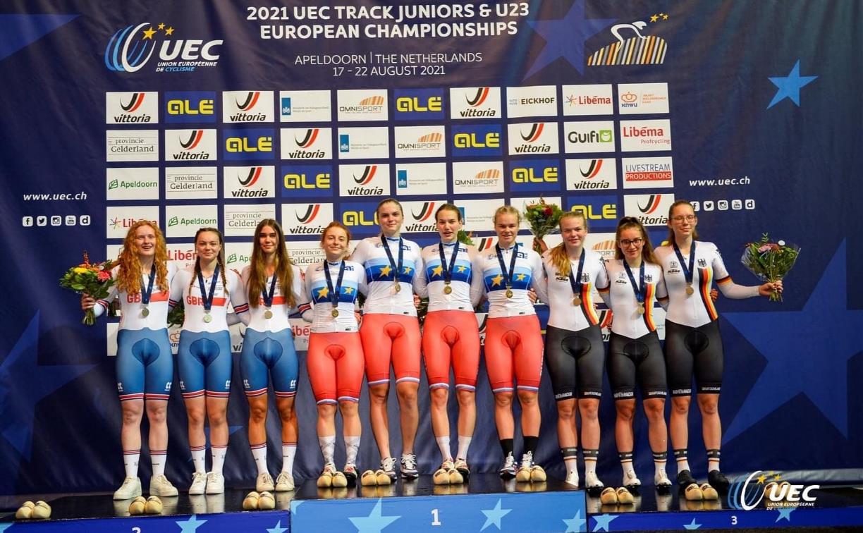 Тулячка Елизавета Кречкина завоевала золото на чемпионате Европы по велоспорту
