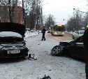 Жесткое ДТП на Кирова в Туле: столкнулись «Форд» и «Хёндэ»