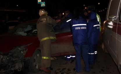В Кимовске пьяный водитель протаранил иномарку