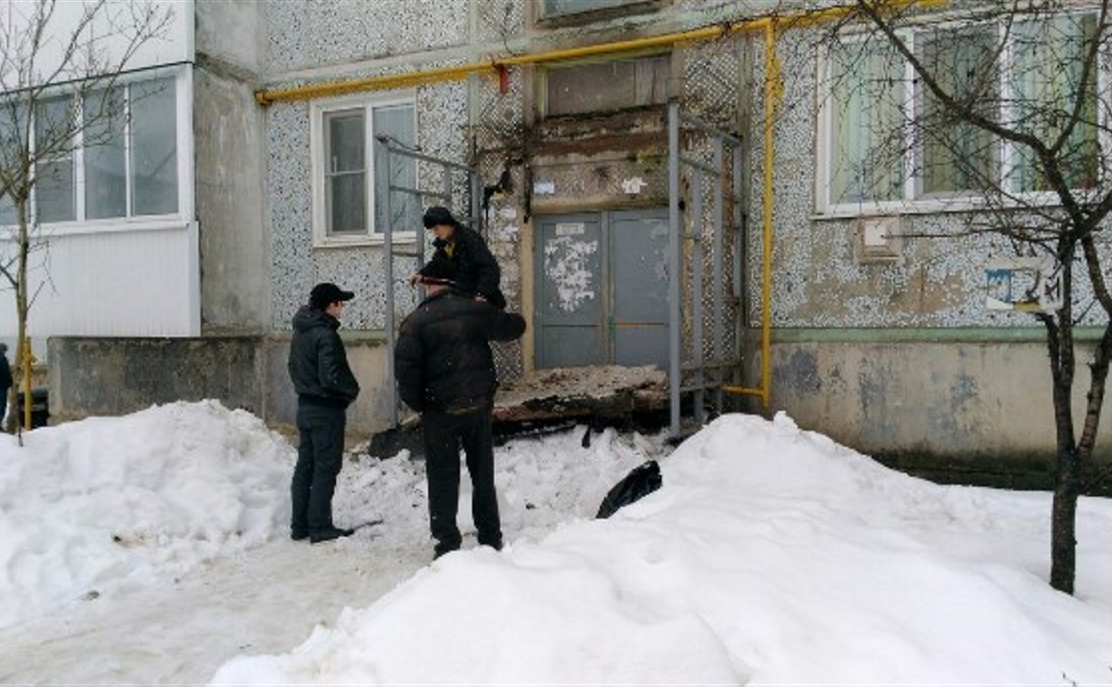 Обрушившийся козырек дома в Киреевске заменят до конца месяца
