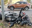 На улице Пушкинской в Туле пострадал мотоциклист