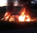 Ночью в Тульской области сгорели два автомобиля