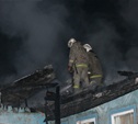 Ночью в поселке Октябрьский сгорел дом