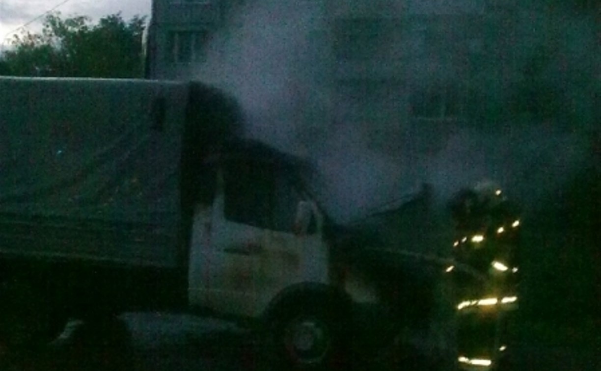 Ночью 7 июня в Одоеве сгорела грузовая «Газель»