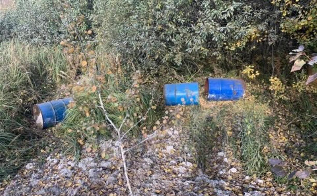 В Туле обнаружены несанкционированная свалка и хранилище нефтепродуктов