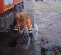 На улицах Тулы ремонтируют и прочищают ливнёвки