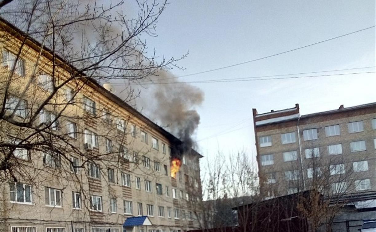Пожар в новомосковском общежитии устроил ревнивец