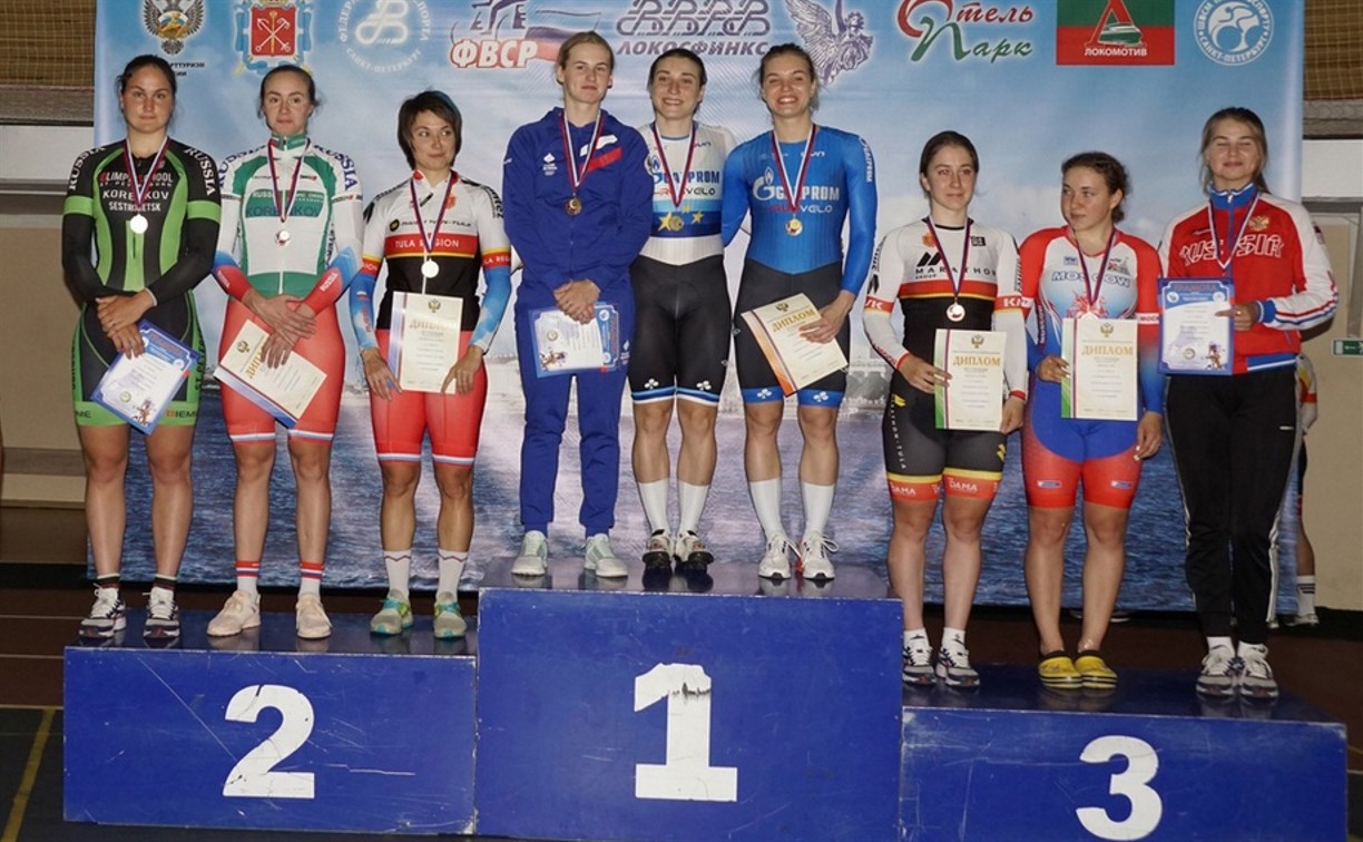 Тульские спортсмены завоевали медали на чемпионате России по велоспорту на треке