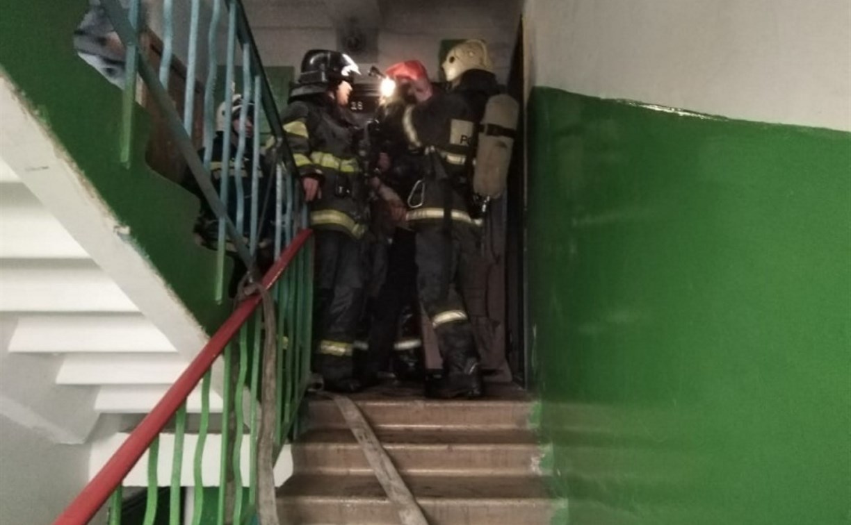 При пожаре на ул. Фучика в Туле пострадал мужчина