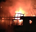 Ночью в Чернском районе сгорел кирпичный дом