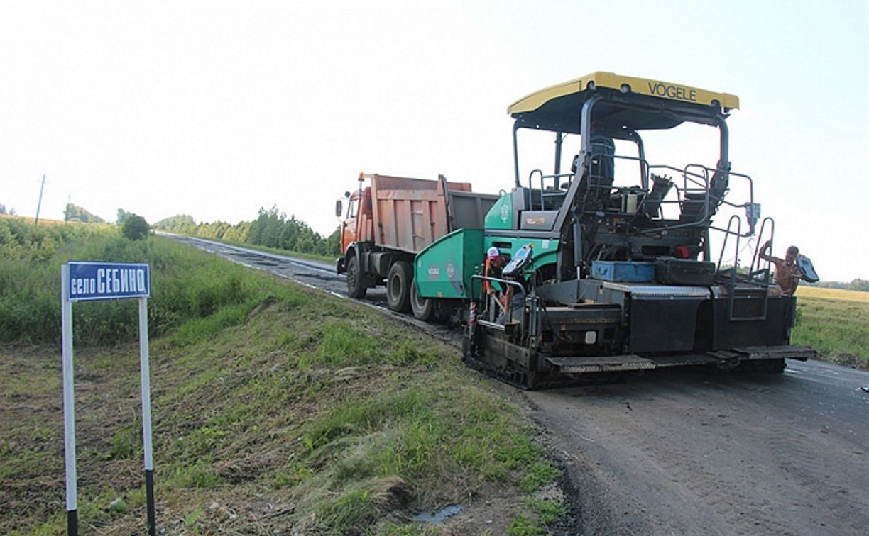 До конца июля завершат ремонт автоподъезда к селу Себино