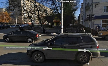 На пересечении ул. М. Горького и Октябрьской сломался светофор