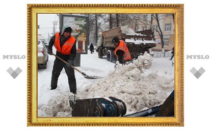 В Туле продолжают ликвидировать последствия снежной стихии