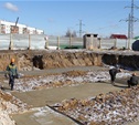 В Скуратово начали закладывать фундамент для пяти жилых домов