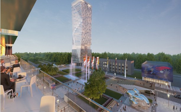 В Туле представили проект реконструкции площади Искусств: небоскреб, аквапарк и гостиница
