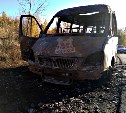 В Донском сгорела маршрутная «Газель»
