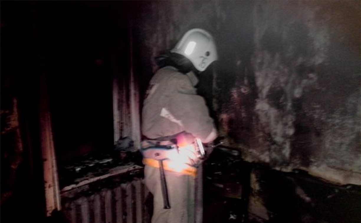 В результате пожара в Ясногорском районе пострадал человек