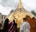 В Алексине освятили купол строящегося храма