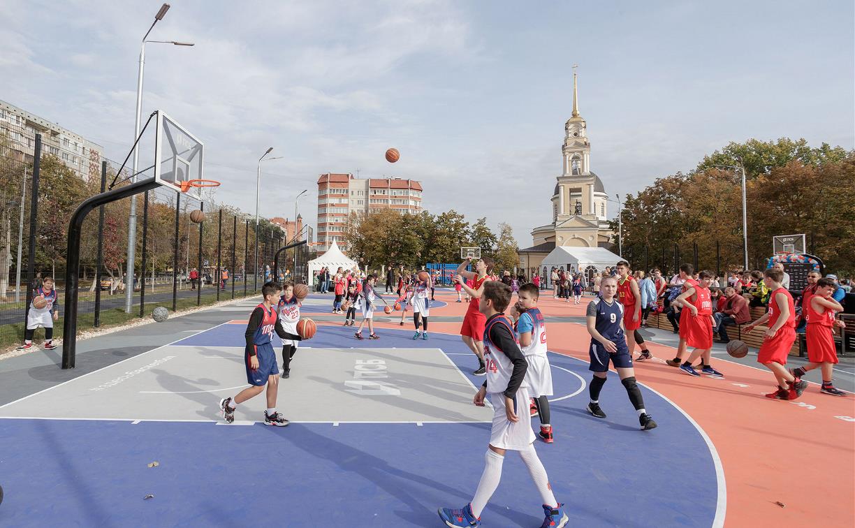 Открытие Центра уличного баскетбола в Туле: фоторепортаж