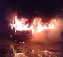 На стоянке в Новомовсковске сгорели два автобуса
