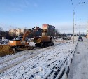 В Туле продолжается строительство дороги на улице Хворостухина