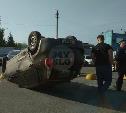 Тройное ДТП в Туле на ул. Пржевальского: после удара Datsun перевернулся 