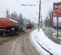 Тульские дороги чистят от снега 44 снегоуборочные машины