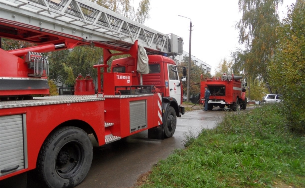 В Туле на улице Токарева случился пожар