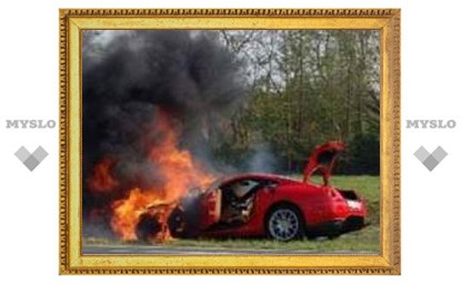 Ferrari за четверть миллиона сгорела во время юбилейного автопробега