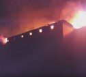 В Донском сгорело бывшее здание профессионального училища №15