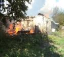 В Щёкинском районе при пожаре пострадал человек