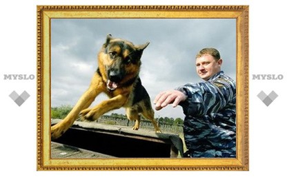 В Новомосковске прошли соревнования служебных собак