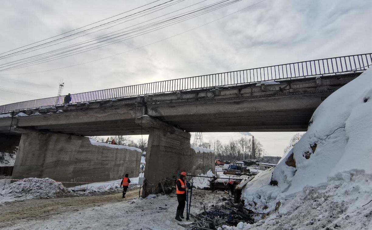 В Туле продолжается ремонт Демидовского и Баташевского мостов, на очереди – Московский