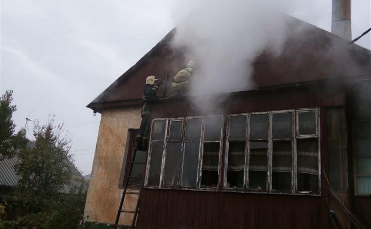 В Туле при пожаре в частном доме погиб пенсионер