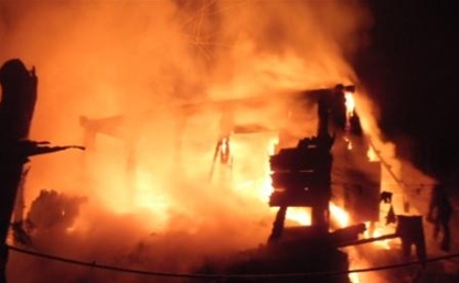 Ночью в Щекинском районе сгорели два дома