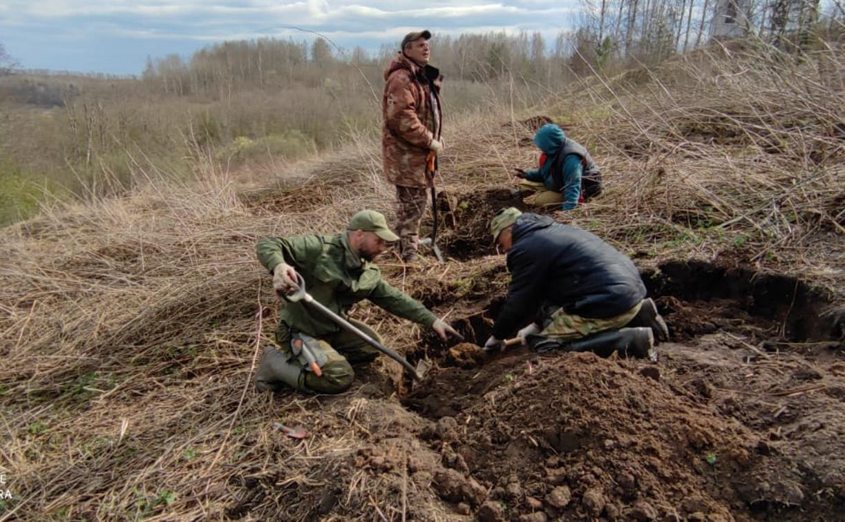Тульские поисковики обнаружили останки восьми красноармейцев подо Ржевом