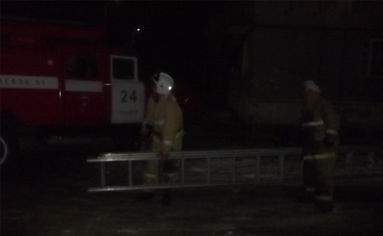 На пожаре в Плавском районе пострадал человек