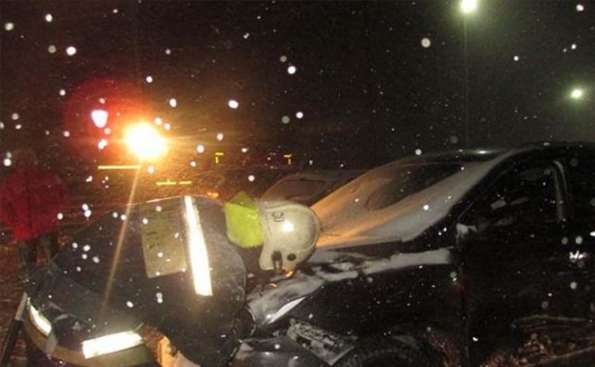 В Узловском районе столкнулись четыре автомобиля