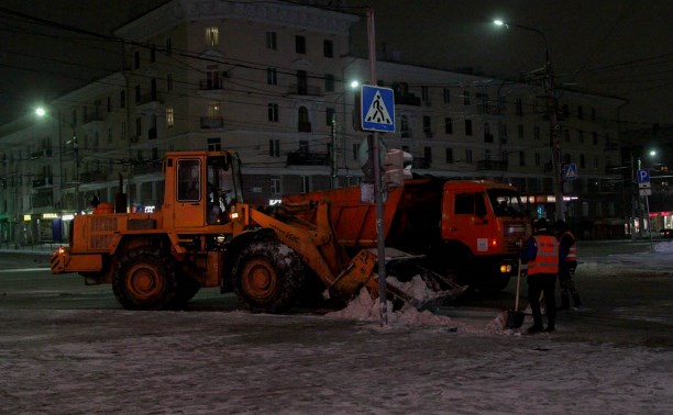 В ночь на 30 января тульские улицы убирали 107 единиц техники