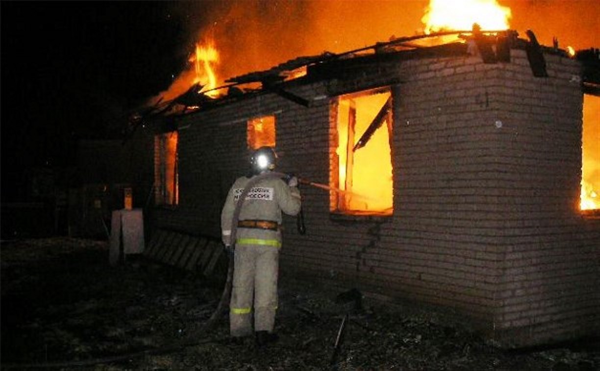 На пожаре в Заокском районе погиб мужчина