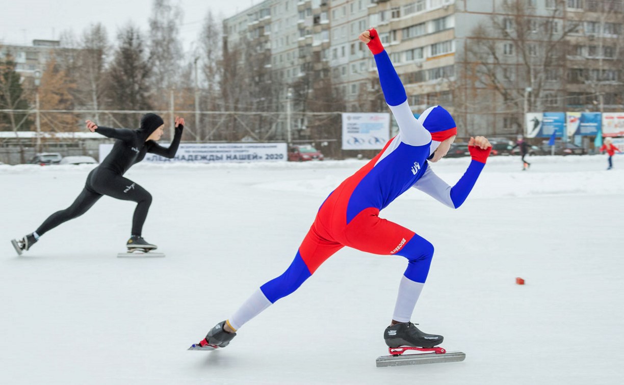 В Туле прошли массовые конькобежные соревнования «Лед надежды нашей — 2020»: фоторепортаж