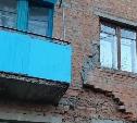 В Алексине обрушилась кирпичная кладка фасада многоэтажки