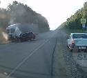 Момент смертельного ДТП на дороге Тула-Новомосковск снял видеорегистратор