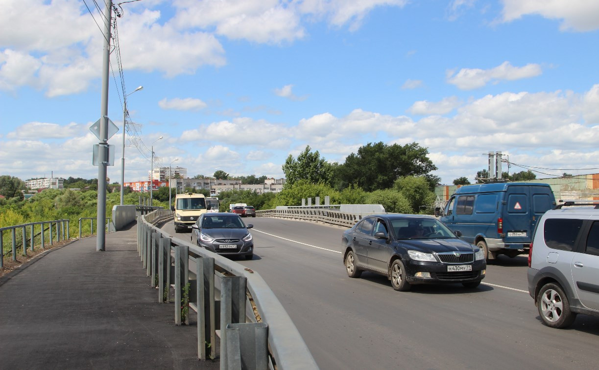 В Туле проверили качество ремонта Одоевского путепровода и Одоевского шоссе