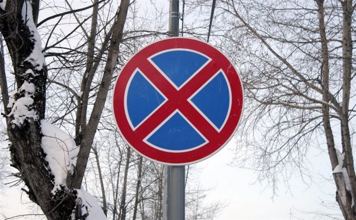 Знак парковка запрещена