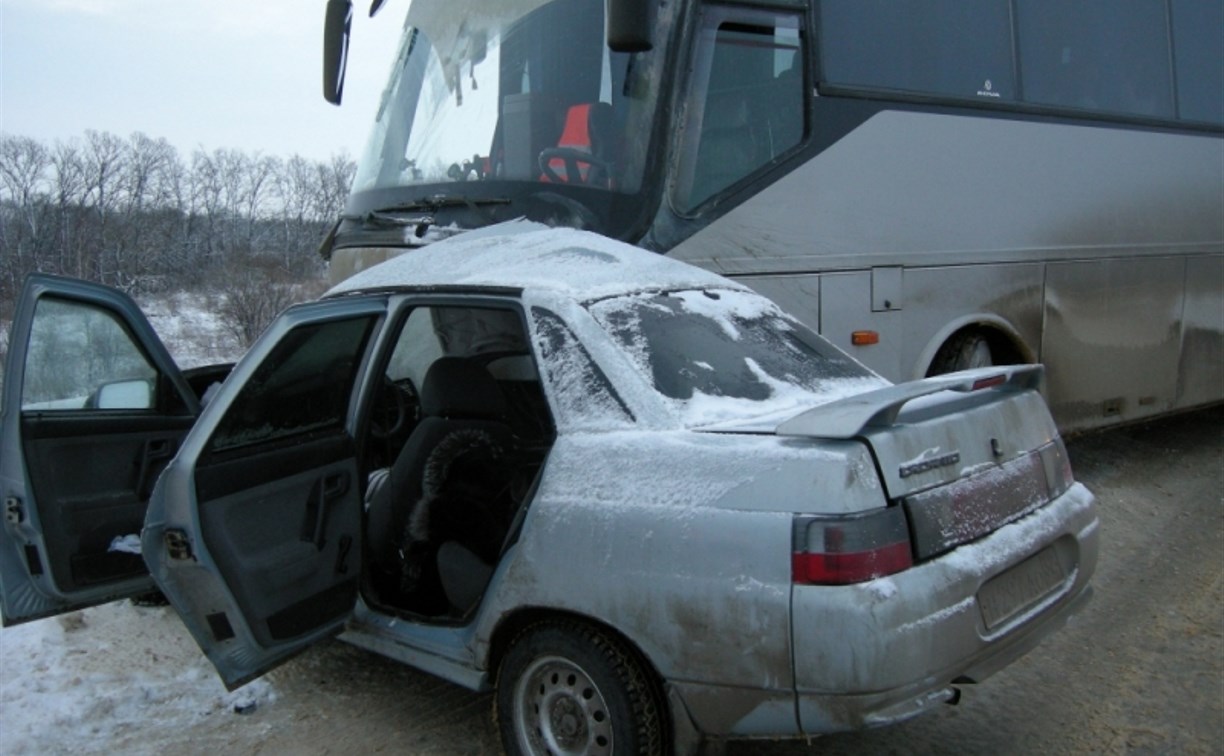 Авария «десятки» и пассажирского автобуса: подробности