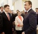 Церемонию инаугурации Алексея Дюмина посетил  Владимир Груздев
