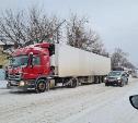 Из-за снегопада въезд большегрузов в Тулу ограничен