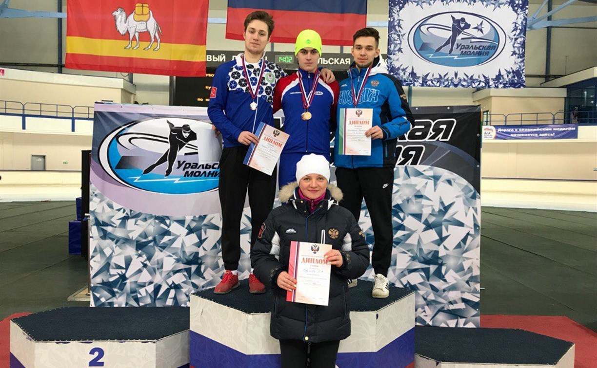 Тульские конькобежцы завоевали полный комплект медалей в Челябинске